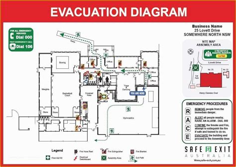 Evacuation Map Template Free - FREE PRINTABLE TEMPLATES