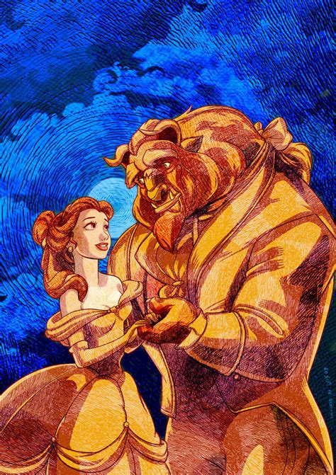 Beauty and the Beast - Classic Disney Fan Art (14022171) - Fanpop