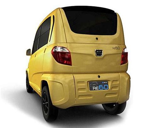 Bajaj RE60 3-Quarter Rear 'Yellow'