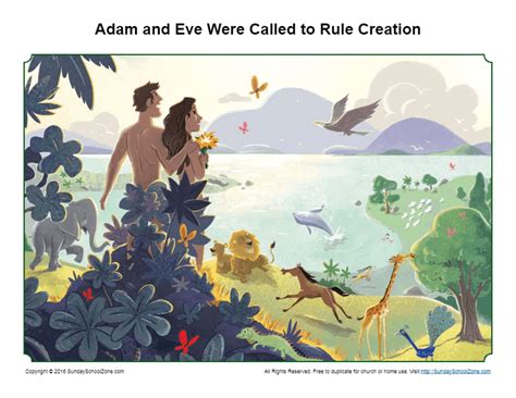 Free, Printable Adam and Eve Bible Activities on Sunday School Zone