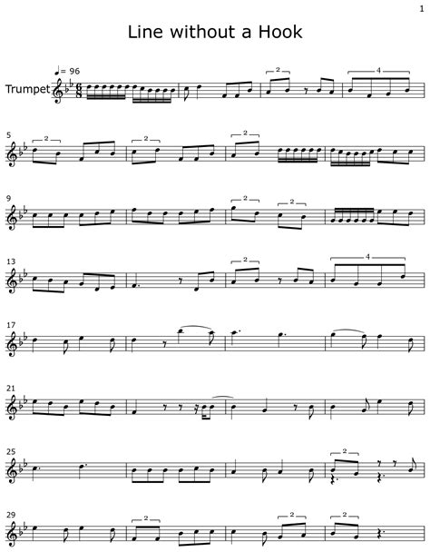 Line without a Hook - Sheet music for Trumpet