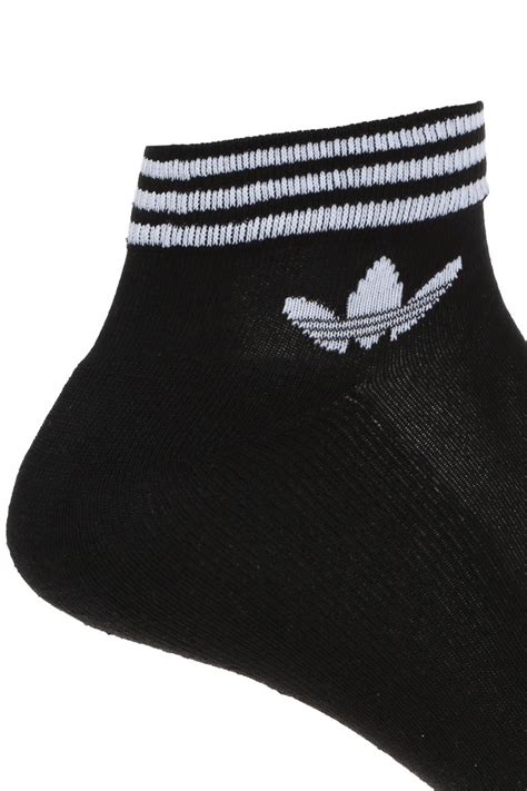 adidas Originals Cotton 3 Pack Ankle Socks In Black Az5523 for Men - Lyst