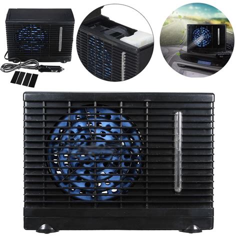 12V 3A Black Portable Car Cooler Fan Ice Water Evaporative Mini Air ...