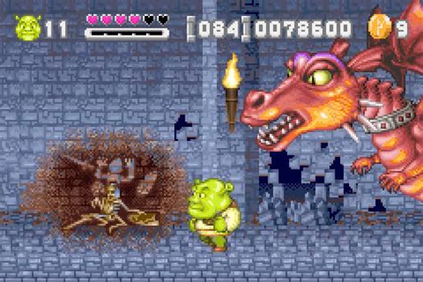 The Shrekoning: Shrek: Hassle at the Castle (GBA) - The Game Hoard