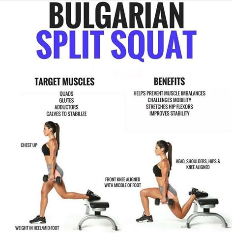 Bulgarian Split Squats . Want an awesome leg exercise that gives you a ...