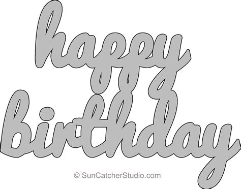 Happy Birthday Stencil Printable