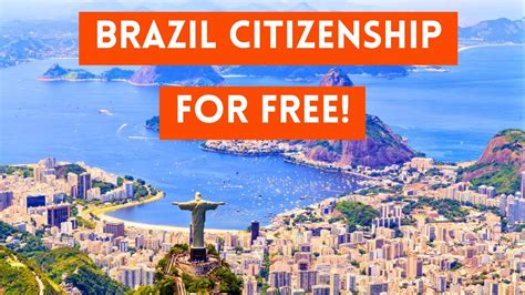 How To Get Brazilian Citizenship FOR FREE (Brazil Passport) - YouTube