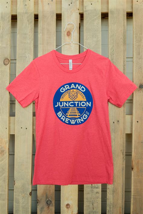 Coral Hops & Tracks T-Shirt - Grand Junction Brewing Co.