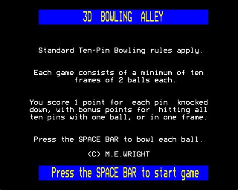 3D Bowling Alley Images - LaunchBox Games Database