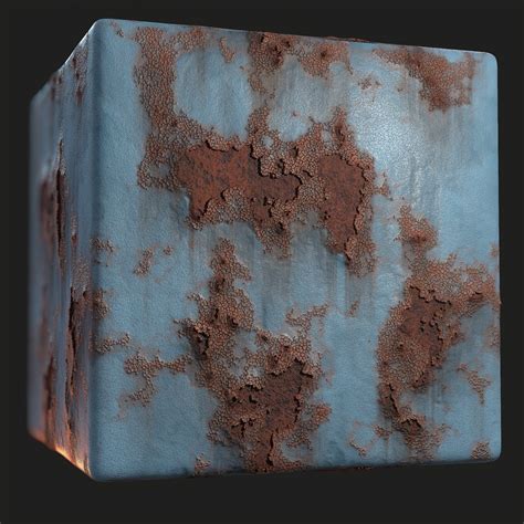 ArtStation - Painted metal with rust | Game Assets