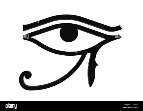 Eye of Horus symbol of the Egyptian god Horus, hieroglyph Stock Photo ...