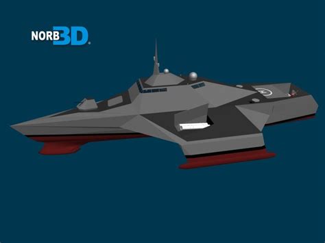 3d Model Stealth Frigate