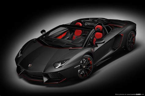 Lamborghini Aventador Matte Black And Red - malayhaidir