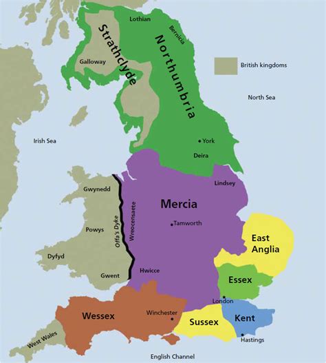 Map Of Anglo Saxon England – secretmuseum