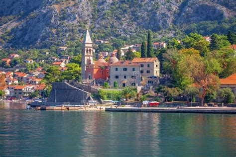 Perast town in Kotor Bay stock image. Image of nature - 155671941