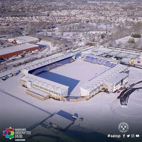 Shrewsbury Stadium : New Meadow Football Stadium Shrewsbury Aerial ...