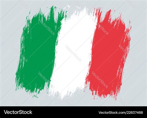 Vintage italian flag drawing flag of italy Vector Image