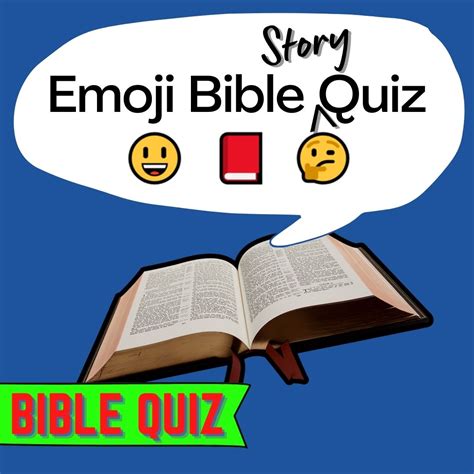 Emoji Bible Story Quiz : 10 simple Bible quiz questions with answers