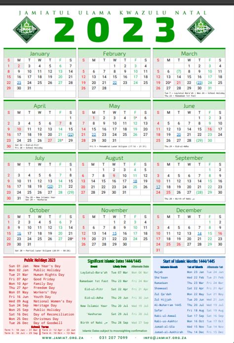 2023 Islamic Festivals Calendar Template Free Printable Templates ...