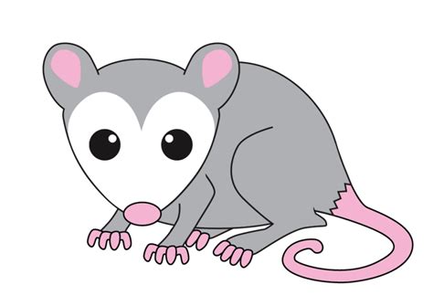 Free Opossum Clipart | Opossum, Hello kitty, Family reunion