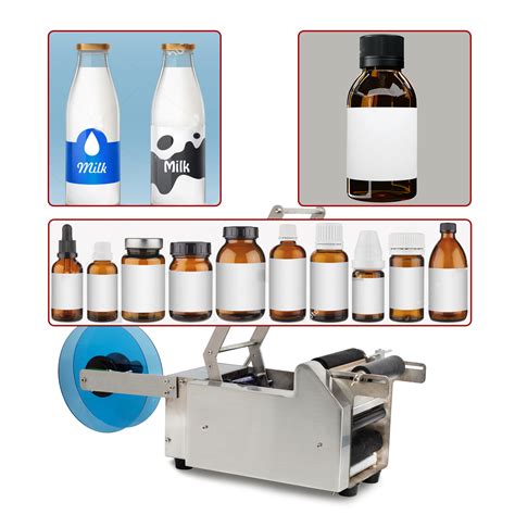 Automatic Round Labeling Machine, Bottle Label Applicator for Round ...