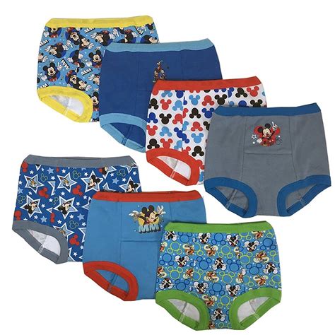 DISNEY MICKEY MOUSE Boys Potty Training Pants 7-pack Underwear Toddler ...