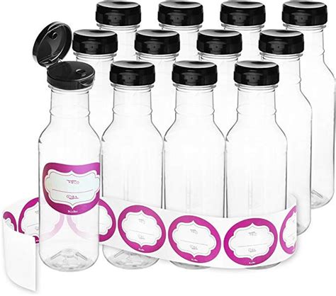 Amazon.com: Case of 12-12 Oz. Empty Sauce Bottles - Food Grade Plastic ...