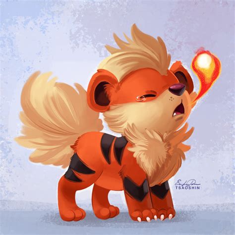 058 - Growlithe by TsaoShin on DeviantArt