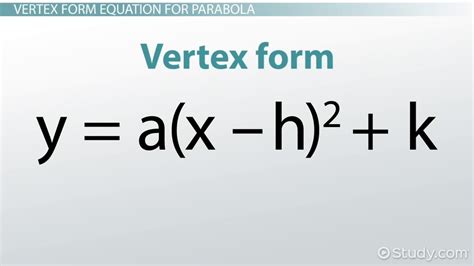 Parabola in Standard Form | Graphing, Rules & Examples - Lesson | Study.com