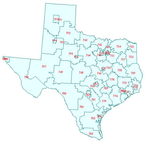 Texas City Zip Code Map - United States Map