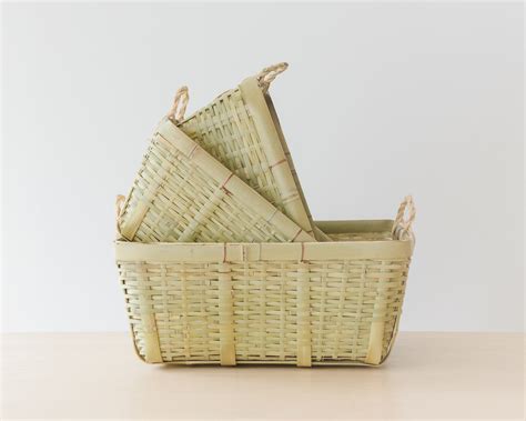 Japanese Bamboo Baskets 日本の竹かご - Native & Co | Japanese Homeware Shop ...