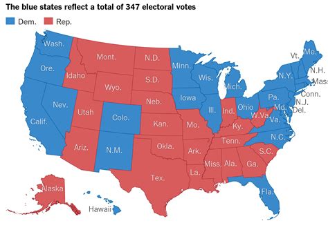 Red State And Blue State Map – Map Vector