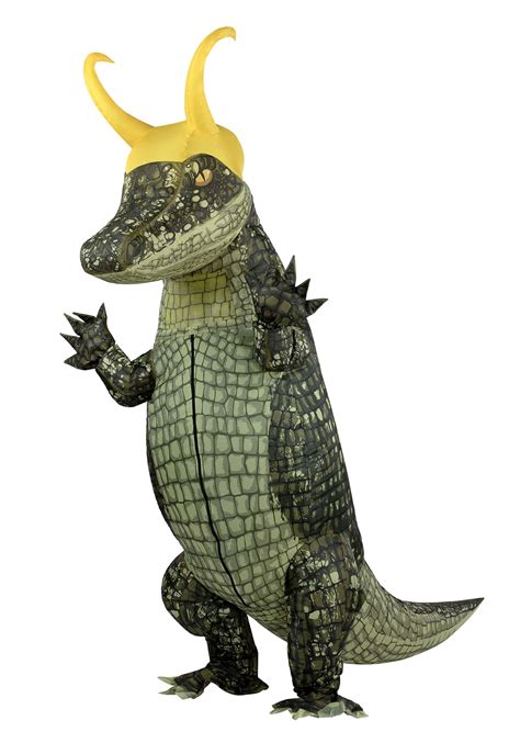 Inflatable Alligator Loki Costume for Adults | Inflatable Marvel Costumes