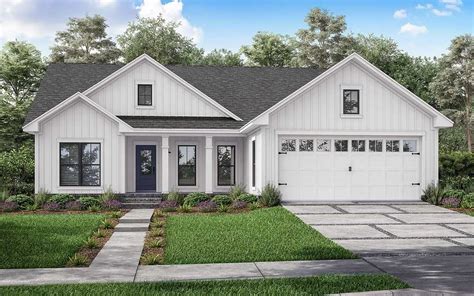 Modern Farmhouse House Plan - 3 Bedrooms, 2 Bath, 1416 Sq Ft Plan 50-401