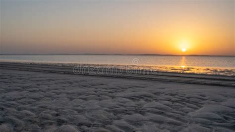 Qatar Adventurous Place Khor Al Udeid ,sea Line Beach Stock Image ...