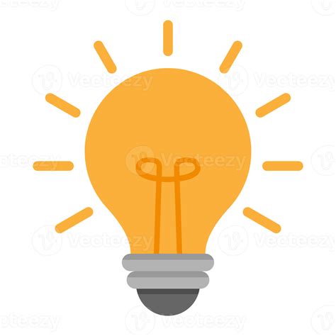 Light bulb icon transparent background 18874651 PNG