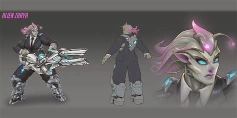 Zarya Alien Skin Art from Overwatch in 2021 | Concept art characters ...