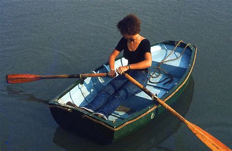 Woman in a Rowboat Painting by Anthony Dalton - Fine Art America