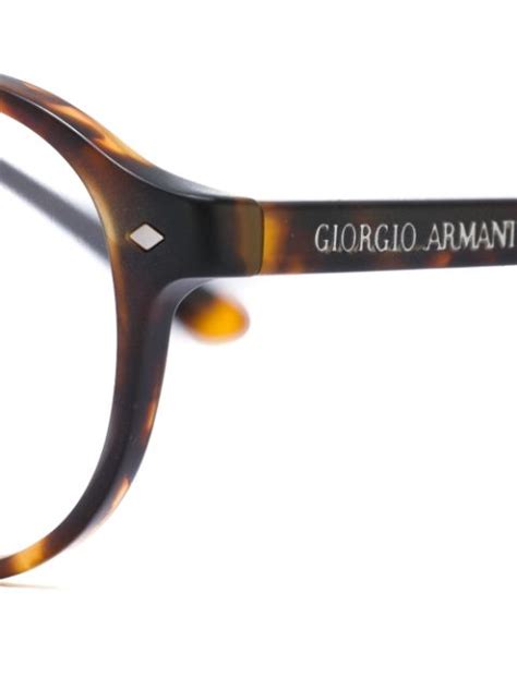 Giorgio Armani Round Frame Glasses - Farfetch