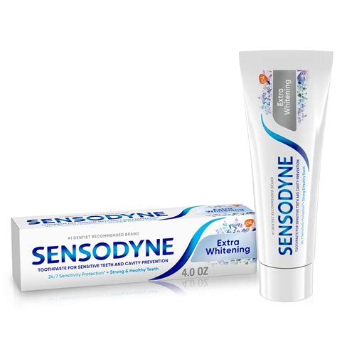 Buy Sensodyne Extra Whitening Toothpaste for Sensitive Teeth, Cavity ...