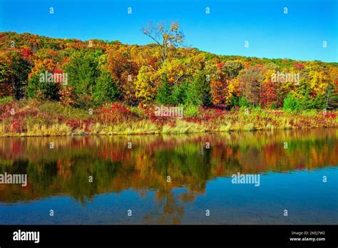 Blue Mountain Lake, New Jersey, just off the Appalachian Trail, was ...