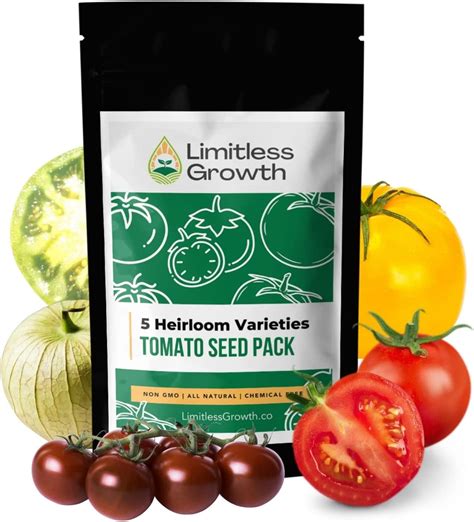 Tomato Heirloom Seed Varieties - 5 Varieties - Seeds for Your Canada ...