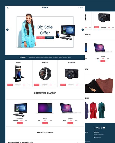 Top 10 Free eCommerce Website Templates 2020