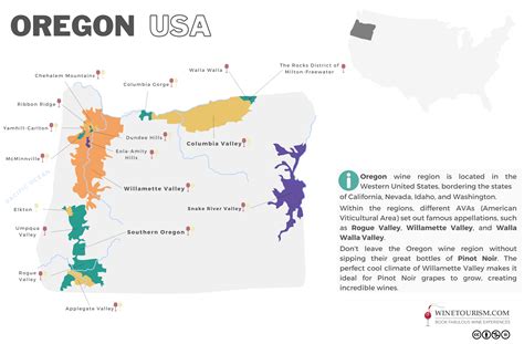 Oregon Wine Map, USA (Digital) | mail.napmexico.com.mx