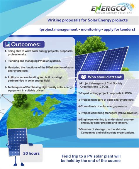 Writing Proposals for Solar Energy Projects - ENERGCO