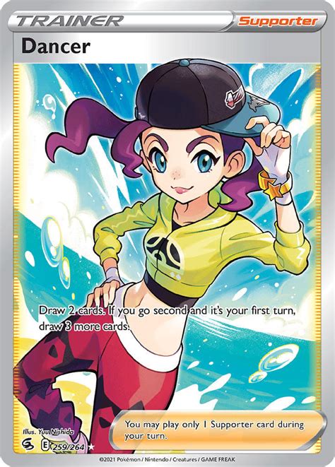 Dancer 259/264 SWSH Fusion Strike Full Art Holo Ultra Rare Pokemon Card ...