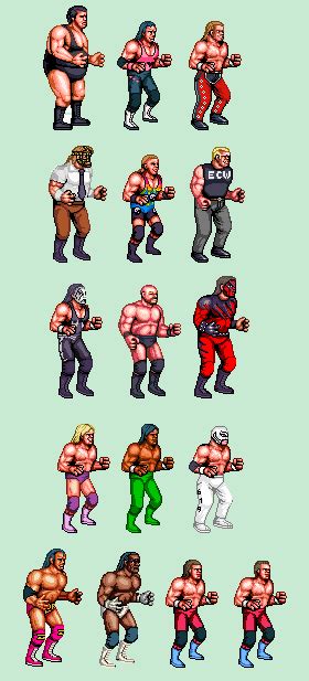 WWF Wrestlefest Sprites by siil3ntj on DeviantArt