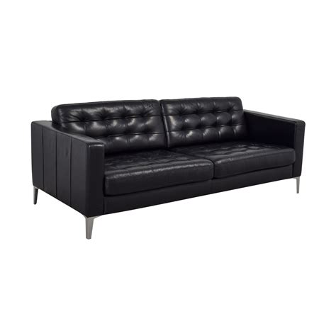 Camelback Tufted Leather Sofa | Baci Living Room