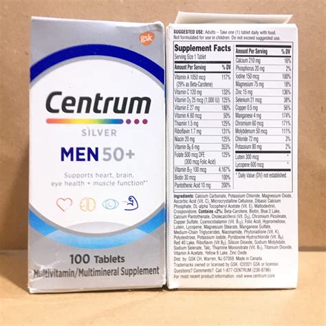 Centrum Silver Men 50+ Multivitamins – CVentures