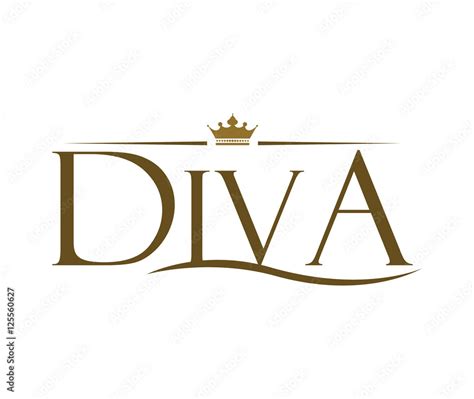 Diva Logo Design Stock Vector | Adobe Stock